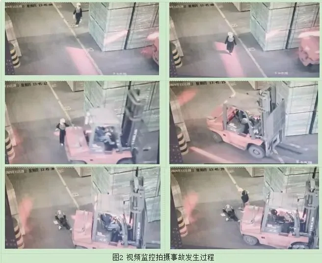 叉车转弯和倒车事故